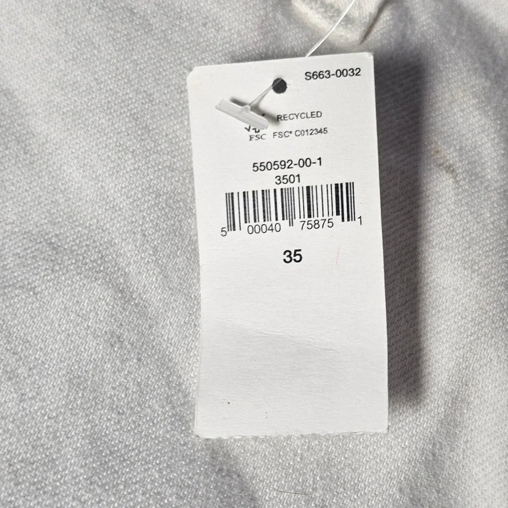 Banana Republic Womens Mid-Rise Skinny Jeans White Premium Denim 35 550592-00-1